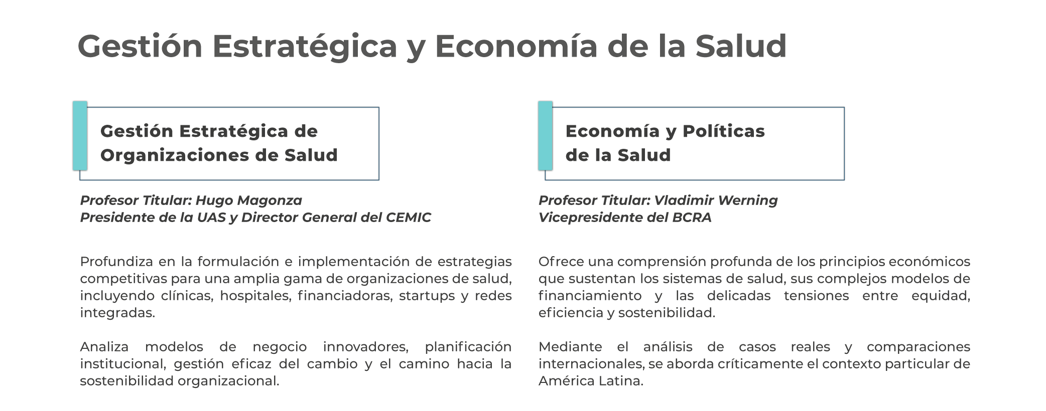 MBA Salud - Módulos 2